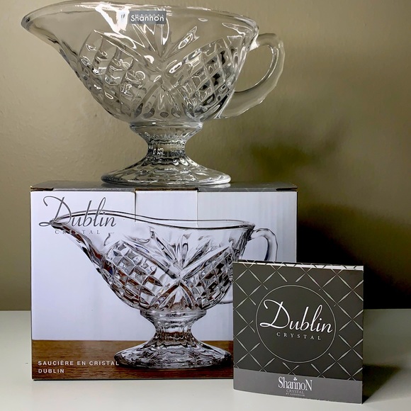 ♦️SOLD♦️ GODINGER DUBLIN GRAVY BOAT BRAND NEW - Picture 1 of 8